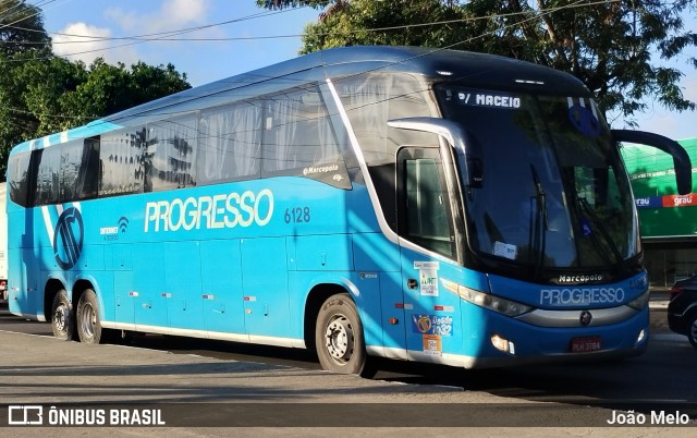 Auto Viação Progresso 6128 na cidade de Maceió, Alagoas, Brasil, por João Melo. ID da foto: 12063419.