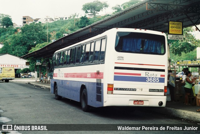 Rota Transportes Rodoviários 3685 na cidade de Ilhéus, Bahia, Brasil, por Waldemar Pereira de Freitas Junior. ID da foto: 12063275.
