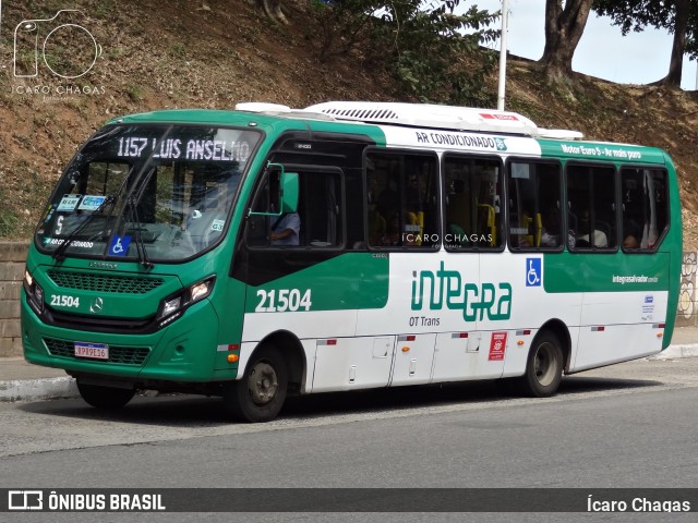 OT Trans - Ótima Salvador Transportes 21504 na cidade de Salvador, Bahia, Brasil, por Ícaro Chagas. ID da foto: 12064007.