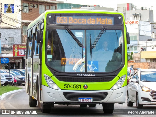 BsBus Mobilidade 504581 na cidade de Samambaia, Distrito Federal, Brasil, por Pedro Andrade. ID da foto: 12063624.