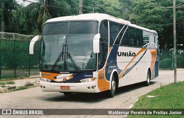 Expresso União 10025 na cidade de São Paulo, São Paulo, Brasil, por Waldemar Pereira de Freitas Junior. ID da foto: 12063282.