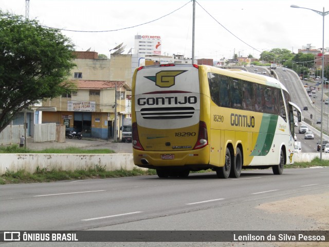 Empresa Gontijo de Transportes 18290 na cidade de Caruaru, Pernambuco, Brasil, por Lenilson da Silva Pessoa. ID da foto: 12065669.