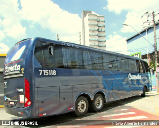 Viação Cometa 715118 na cidade de Sorocaba, São Paulo, Brasil, por Flavio Alberto Fernandes. ID da foto: 12064711.