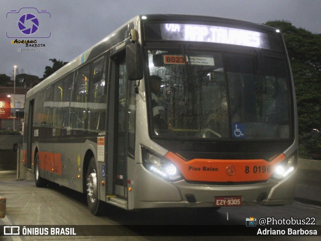 TRANSPPASS - Transporte de Passageiros 8 0196 na cidade de São Paulo, São Paulo, Brasil, por Adriano Barbosa. ID da foto: 12063612.