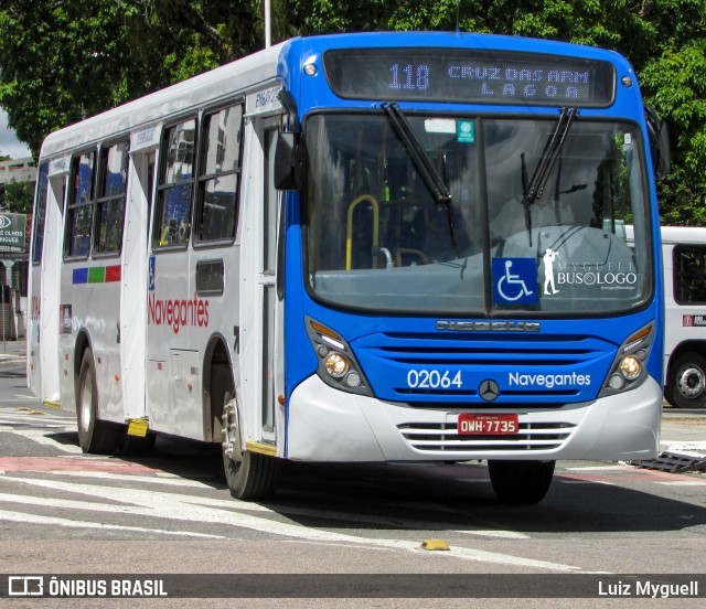 Consórcio Navegantes - 02 > Viação São Jorge > Transurb Transporte Urbano 02064 na cidade de João Pessoa, Paraíba, Brasil, por Luiz Myguell. ID da foto: 12065386.