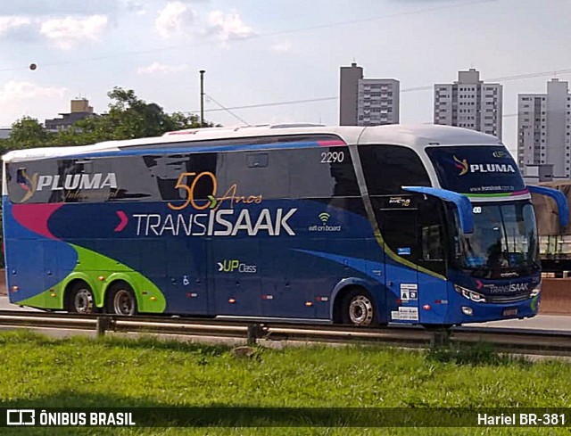 Trans Isaak Turismo 2290 na cidade de Betim, Minas Gerais, Brasil, por Hariel BR-381. ID da foto: 12063947.