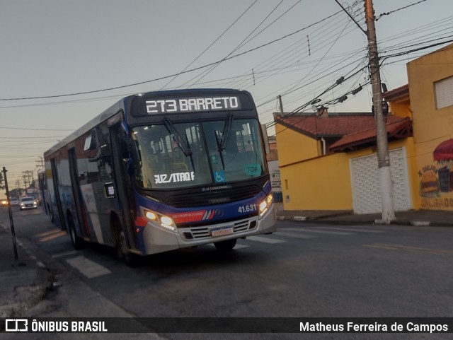 Radial Transporte Coletivo 41.631 na cidade de Arujá, São Paulo, Brasil, por Matheus Ferreira de Campos. ID da foto: 12064282.