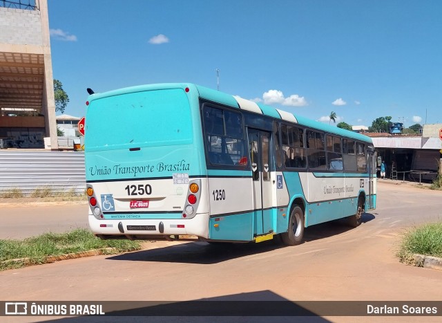 UTB - União Transporte Brasília 1250 na cidade de Águas Lindas de Goiás, Goiás, Brasil, por Darlan Soares. ID da foto: 12063369.