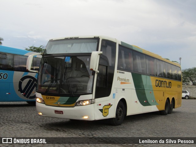 Empresa Gontijo de Transportes 12315 na cidade de Caruaru, Pernambuco, Brasil, por Lenilson da Silva Pessoa. ID da foto: 12065618.
