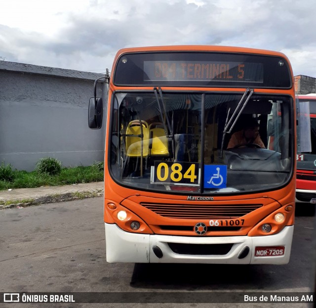 Expresso Coroado 0611007 na cidade de Manaus, Amazonas, Brasil, por Bus de Manaus AM. ID da foto: 12063581.