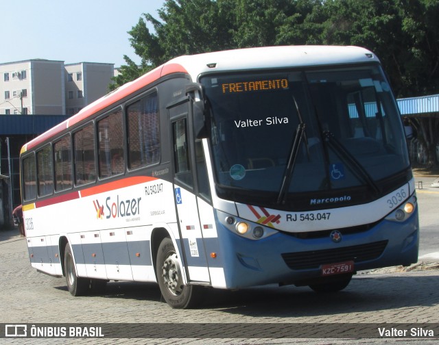 Solazer Transportes e Turismo 3036 na cidade de Resende, Rio de Janeiro, Brasil, por Valter Silva. ID da foto: 12085627.