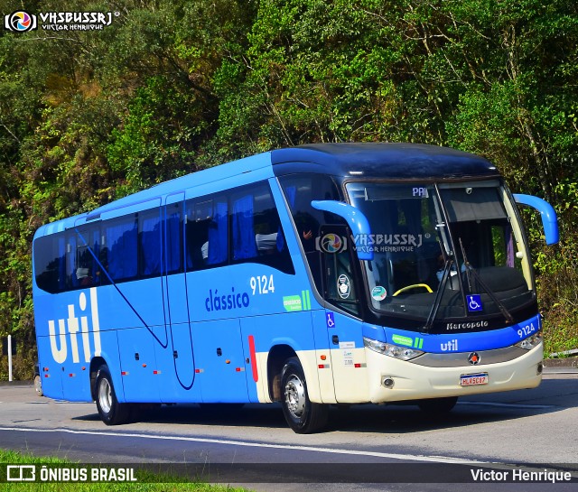 UTIL - União Transporte Interestadual de Luxo 9124 na cidade de Petrópolis, Rio de Janeiro, Brasil, por Victor Henrique. ID da foto: 12086266.