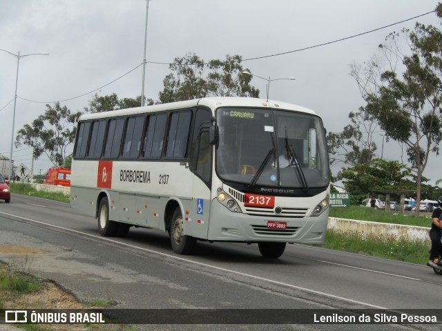 Borborema Imperial Transportes 2137 na cidade de Caruaru, Pernambuco, Brasil, por Lenilson da Silva Pessoa. ID da foto: 12086968.