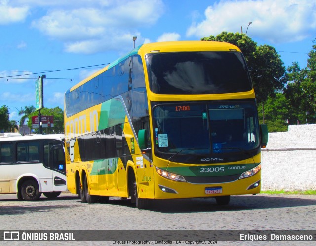 Empresa Gontijo de Transportes 23005 na cidade de Eunápolis, Bahia, Brasil, por Eriques  Damasceno. ID da foto: 12085542.