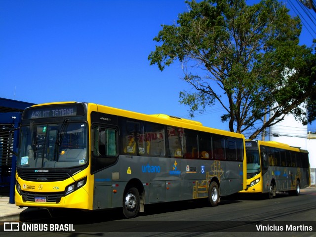 City Transporte Urbano Intermodal Sorocaba 2736 na cidade de Sorocaba, São Paulo, Brasil, por Vinicius Martins. ID da foto: 12086630.