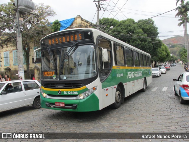 Empresa de Ônibus e Turismo Pedro Antônio RJ 126.008 na cidade de Vassouras, Rio de Janeiro, Brasil, por Rafael Nunes Pereira. ID da foto: 12087071.