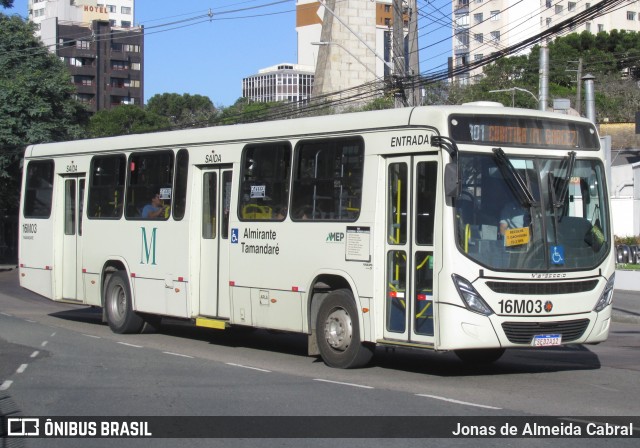 Viação Tamandaré 16M03 na cidade de Curitiba, Paraná, Brasil, por Jonas de Almeida Cabral. ID da foto: 12086309.