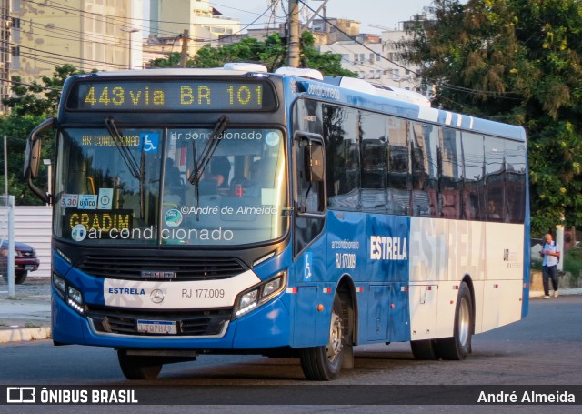 Viação Estrela RJ 177.009 na cidade de Niterói, Rio de Janeiro, Brasil, por André Almeida. ID da foto: 12086042.