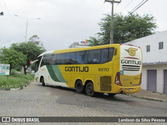 Empresa Gontijo de Transportes 18170 na cidade de Caruaru, Pernambuco, Brasil, por Lenilson da Silva Pessoa. ID da foto: 12086956.