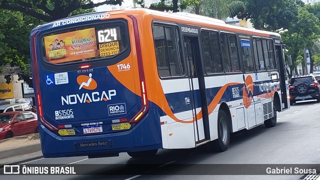 Viação Novacap B51505 na cidade de Rio de Janeiro, Rio de Janeiro, Brasil, por Gabriel Sousa. ID da foto: 12086415.