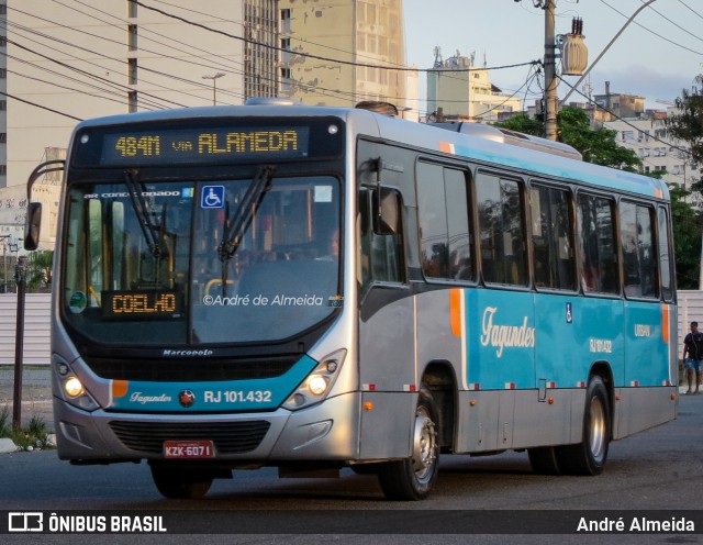Auto Ônibus Fagundes RJ 101.432 na cidade de Niterói, Rio de Janeiro, Brasil, por André Almeida. ID da foto: 12085157.