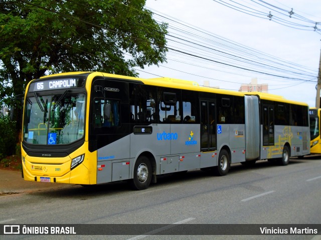 City Transporte Urbano Intermodal Sorocaba 2801 na cidade de Sorocaba, São Paulo, Brasil, por Vinicius Martins. ID da foto: 12086613.