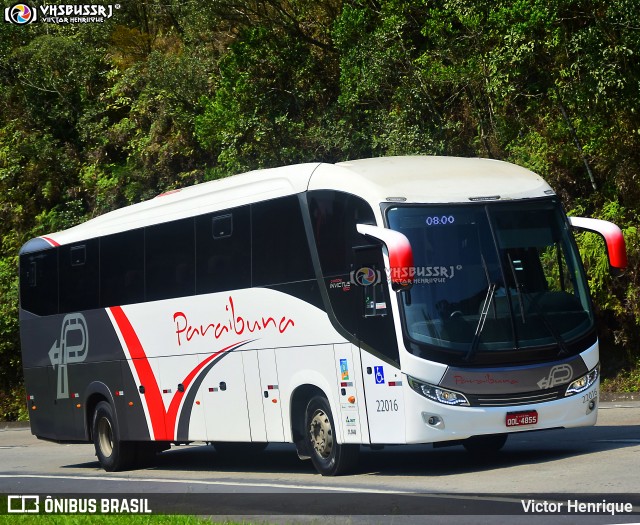 Paraibuna Transportes 22016 na cidade de Petrópolis, Rio de Janeiro, Brasil, por Victor Henrique. ID da foto: 12086244.