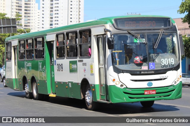 Expresso Caribus Transportes 3019 na cidade de Cuiabá, Mato Grosso, Brasil, por Guilherme Fernandes Grinko. ID da foto: 12085540.