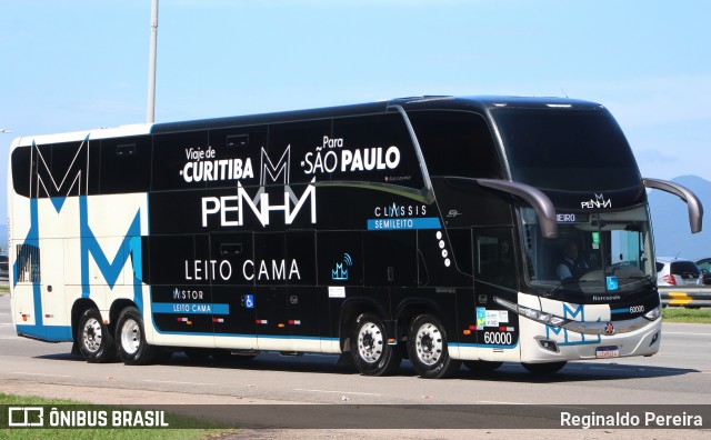 Empresa de Ônibus Nossa Senhora da Penha 60000 na cidade de Florianópolis, Santa Catarina, Brasil, por Reginaldo Pereira. ID da foto: 12086696.