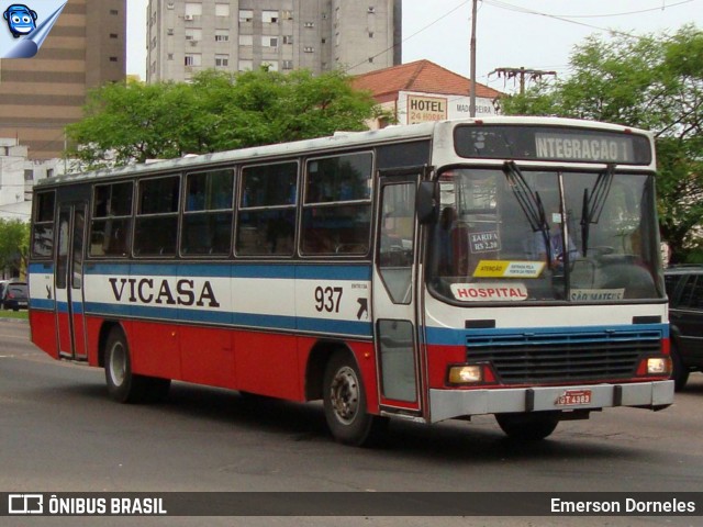 VICASA - Viação Canoense S.A. 937 na cidade de Cachoeirinha, Rio Grande do Sul, Brasil, por Emerson Dorneles. ID da foto: 12085453.