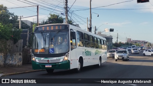 Fátima Transportes e Turismo 14450 na cidade de Canoas, Rio Grande do Sul, Brasil, por Henrique Augusto Allebrandt. ID da foto: 12086474.