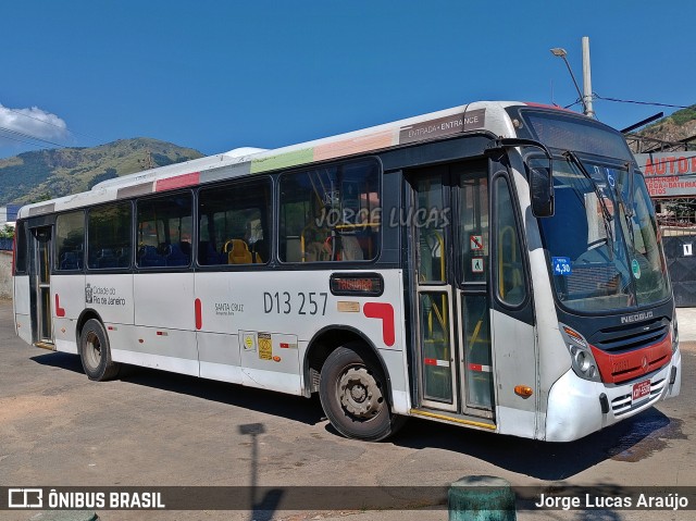 Transportes Barra D13257 na cidade de Rio de Janeiro, Rio de Janeiro, Brasil, por Jorge Lucas Araújo. ID da foto: 12085765.
