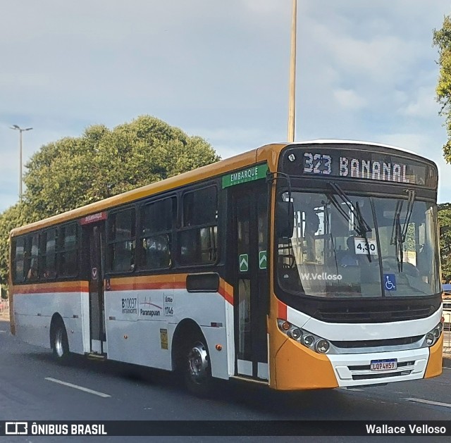 Transportes Paranapuan B10037 na cidade de Rio de Janeiro, Rio de Janeiro, Brasil, por Wallace Velloso. ID da foto: 12085085.