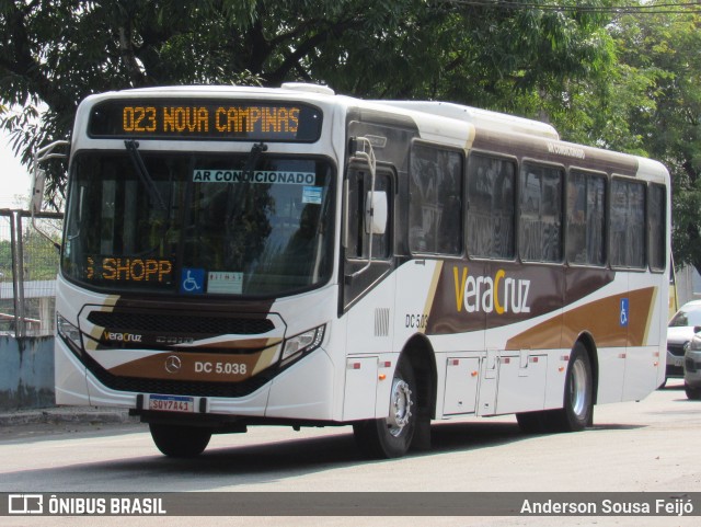 Auto Ônibus Vera Cruz DC 5.038 na cidade de Duque de Caxias, Rio de Janeiro, Brasil, por Anderson Sousa Feijó. ID da foto: 12087009.