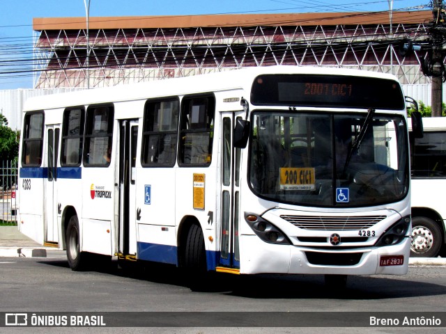 Transporte Tropical 4283 na cidade de Aracaju, Sergipe, Brasil, por Breno Antônio. ID da foto: 12086466.