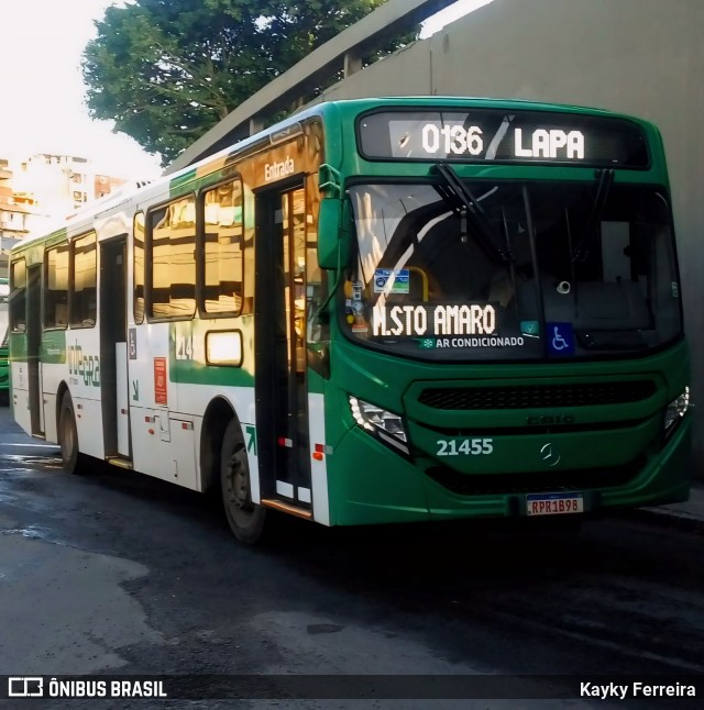 OT Trans - Ótima Salvador Transportes 21455 na cidade de Salvador, Bahia, Brasil, por Kayky Ferreira. ID da foto: 12085407.