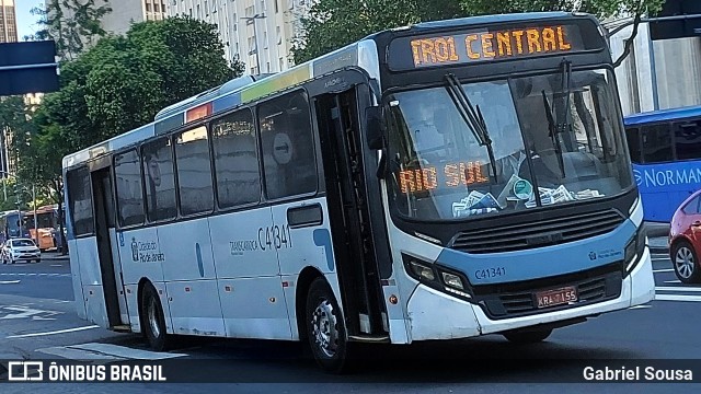 Real Auto Ônibus C41341 na cidade de Rio de Janeiro, Rio de Janeiro, Brasil, por Gabriel Sousa. ID da foto: 12086369.