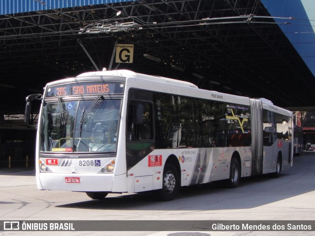 Next Mobilidade - ABC Sistema de Transporte 8208 na cidade de Santo André, São Paulo, Brasil, por Gilberto Mendes dos Santos. ID da foto: 12085040.