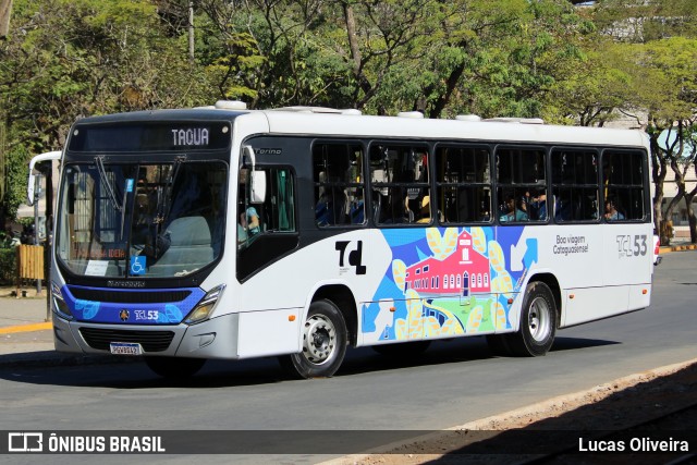 TCL - Transporte Coletivo Leo 53 na cidade de Cataguases, Minas Gerais, Brasil, por Lucas Oliveira. ID da foto: 12086891.