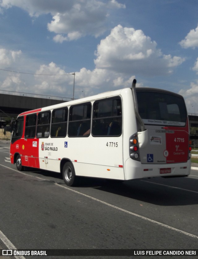 Pêssego Transportes 4 7715 na cidade de São Paulo, São Paulo, Brasil, por LUIS FELIPE CANDIDO NERI. ID da foto: 12085691.