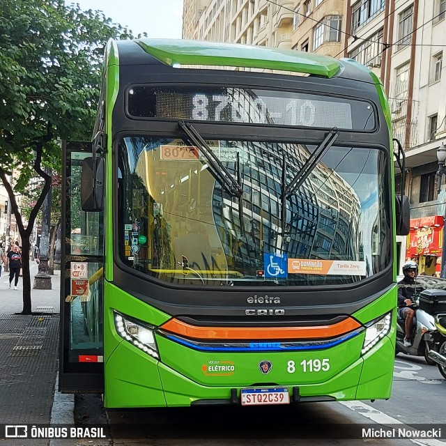 TRANSPPASS - Transporte de Passageiros 8 1195 na cidade de São Paulo, São Paulo, Brasil, por Michel Nowacki. ID da foto: 12085856.