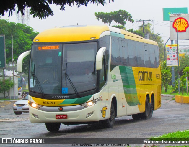 Empresa Gontijo de Transportes 16520 na cidade de Eunápolis, Bahia, Brasil, por Eriques  Damasceno. ID da foto: 12085552.