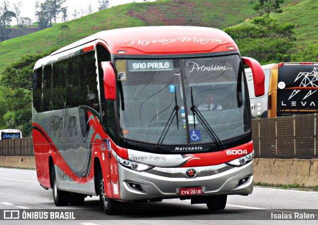 Empresa de Ônibus Pássaro Marron 6004 na cidade de Aparecida, São Paulo, Brasil, por Isaias Ralen. ID da foto: 12086574.