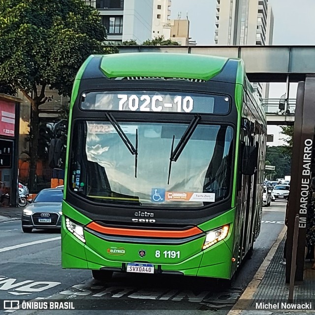 TRANSPPASS - Transporte de Passageiros 8 1191 na cidade de São Paulo, São Paulo, Brasil, por Michel Nowacki. ID da foto: 12085867.