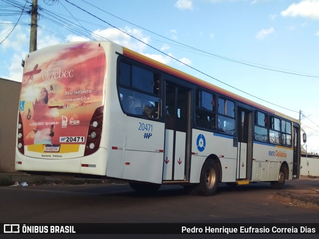 HP Transportes Coletivos 20471 na cidade de Aparecida de Goiânia, Goiás, Brasil, por Pedro Henrique Eufrasio Correia Dias. ID da foto: 12085439.