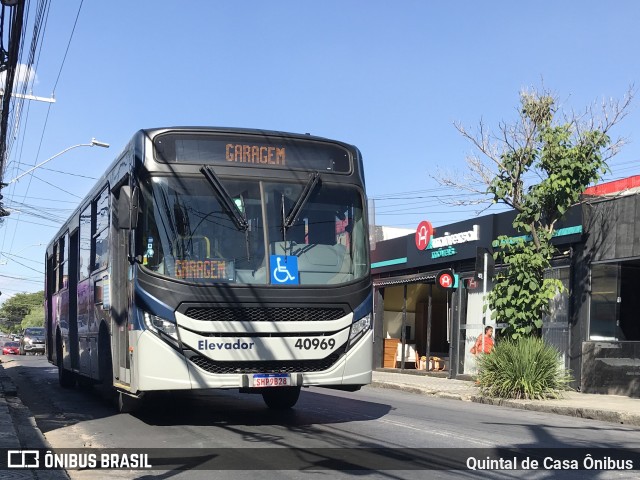 Urca Auto Ônibus 40969 na cidade de Belo Horizonte, Minas Gerais, Brasil, por Quintal de Casa Ônibus. ID da foto: 12085240.