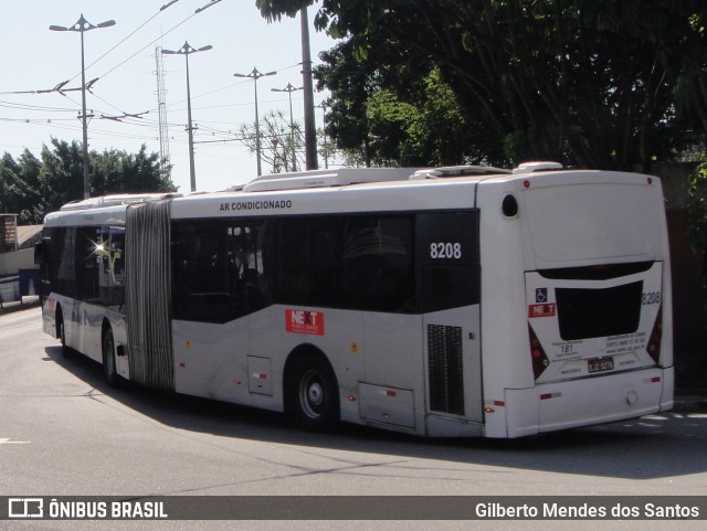 Next Mobilidade - ABC Sistema de Transporte 8208 na cidade de Santo André, São Paulo, Brasil, por Gilberto Mendes dos Santos. ID da foto: 12085044.
