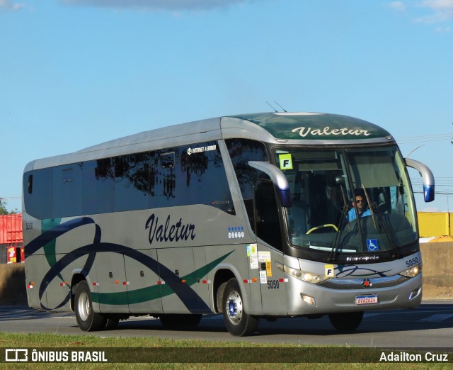 Valetur Transportes Locação e Turismo 5050 na cidade de Guaratinguetá, São Paulo, Brasil, por Adailton Cruz. ID da foto: 12085885.