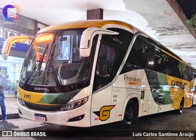 Empresa Gontijo de Transportes 7115 na cidade de Belo Horizonte, Minas Gerais, Brasil, por Luís Carlos Santinne Araújo. ID da foto: 12086849.