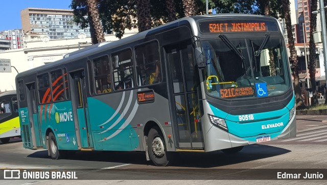 Companhia Coordenadas de Transportes 90518 na cidade de Belo Horizonte, Minas Gerais, Brasil, por Edmar Junio. ID da foto: 12086322.